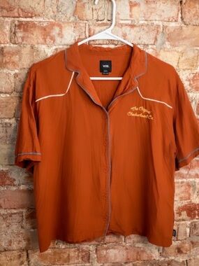 Vans Burnt Orange Western Style Bowling Shirt